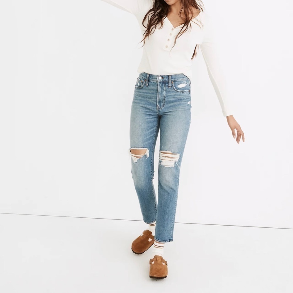 Madewell NWT The Perfect Vintage Jean in Denman Wash Size 24